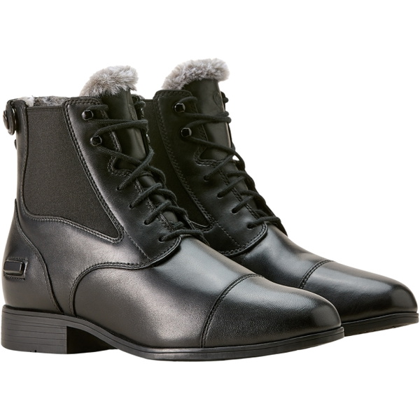 Ariat Mujeres Kendall Back Zip Sherpa Paddock Botas 10053765 - Black
